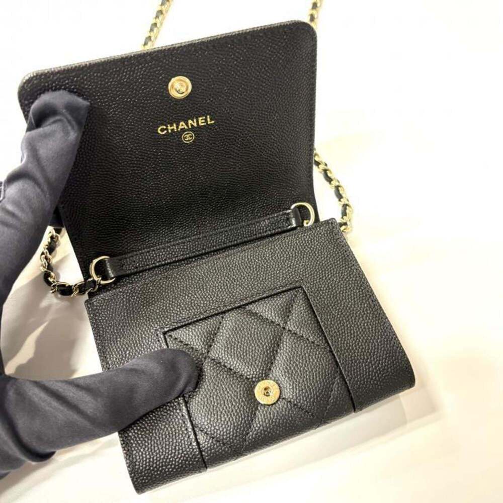 CHANEL Black Caviar Leather Wallet - Picture 5 of 10